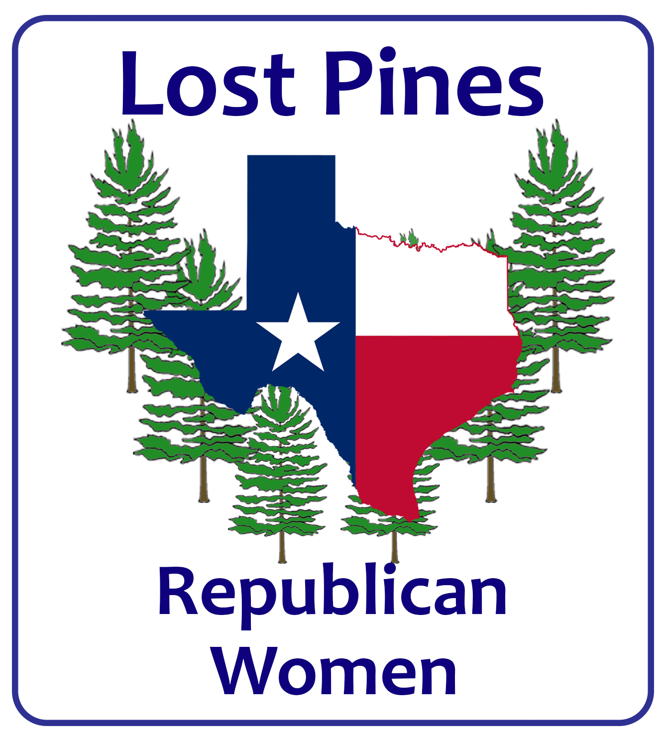 Lost Pines Republican Women rectangular logo